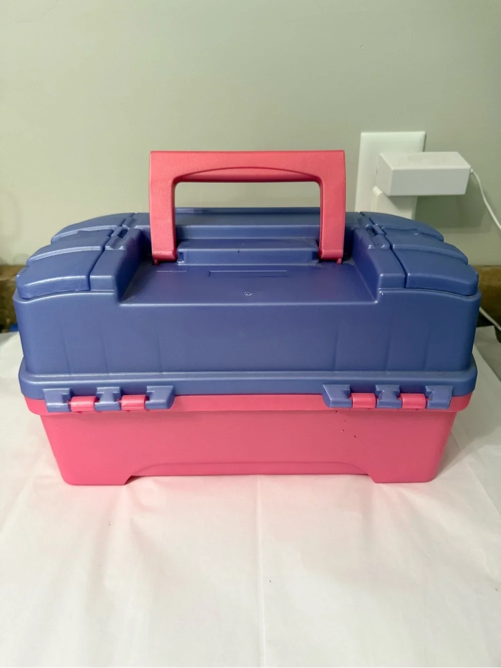 Plano 6202 Pink Periwinkle Two Tray Tackle Box Craft Organizer USA